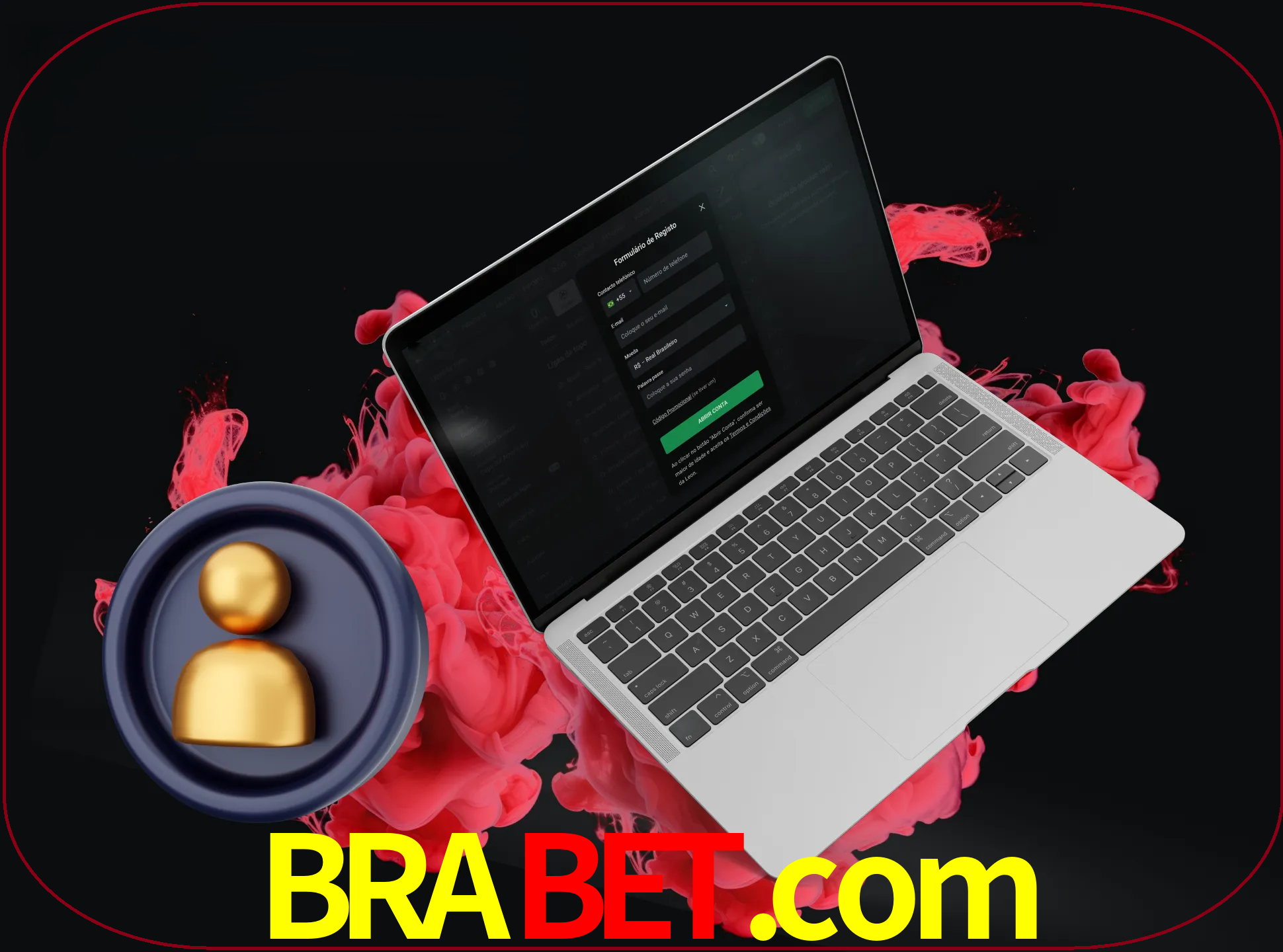 No cabeçalho do site brabet, clique no botão que o levará a um formulário especial onde terá de introduzir as suas informações actuais.