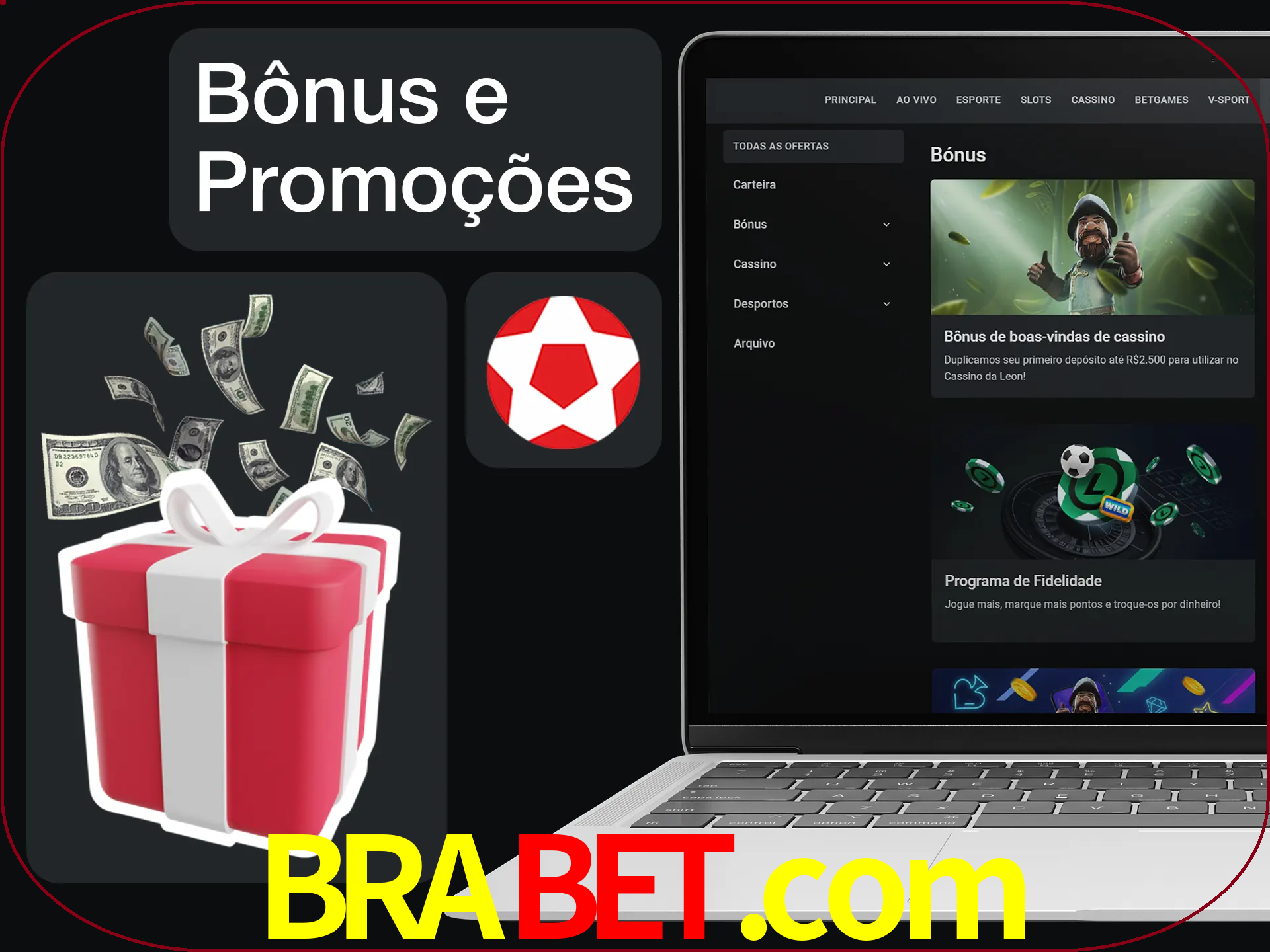 Verifique se há novos bônus e promoções.