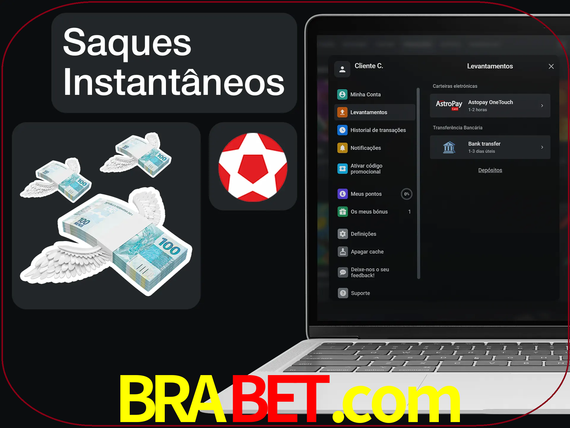 Retirar dinheiro sem nenhum problema.