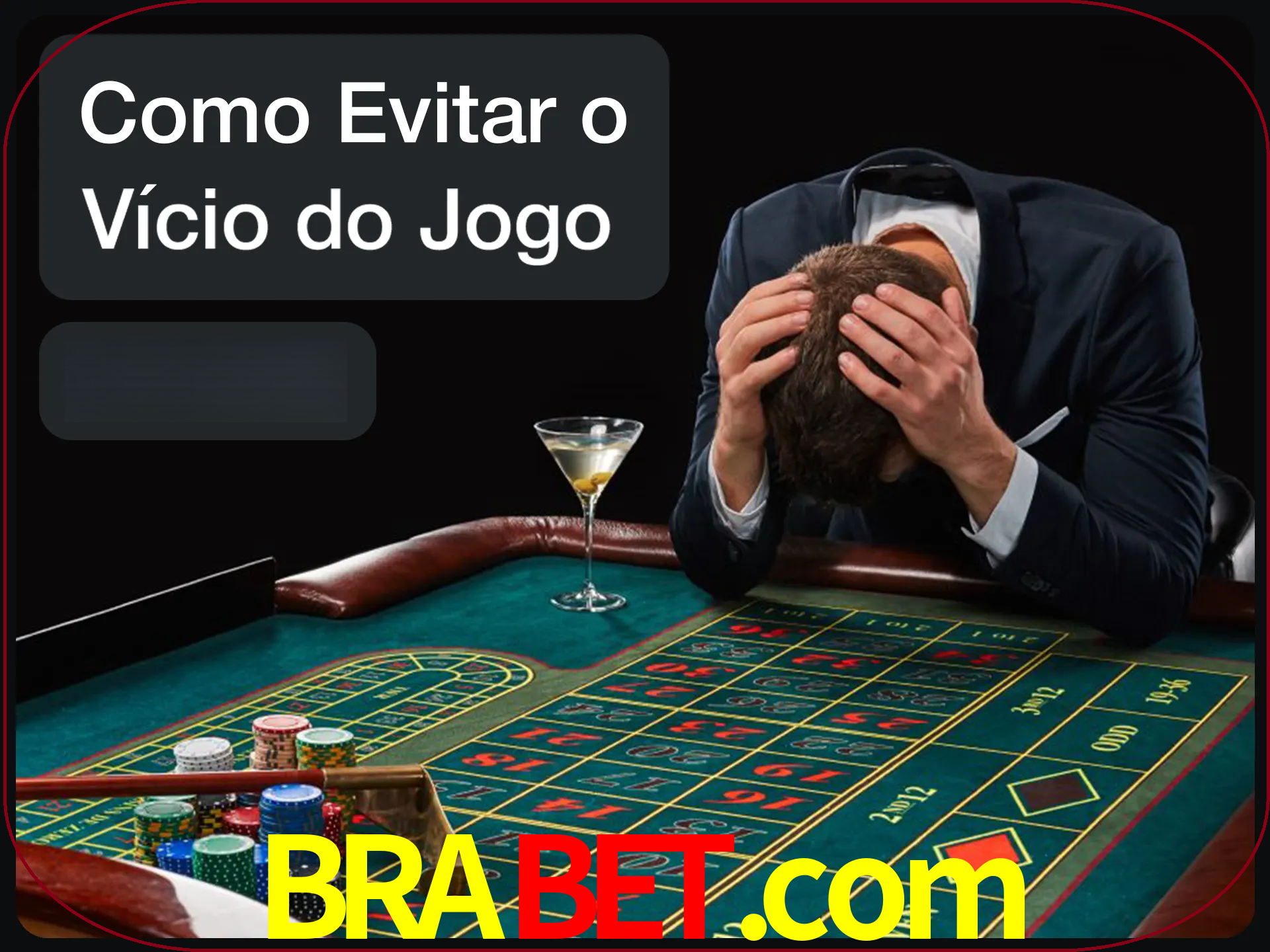 Você é responsável por cada uma de suas apostas.